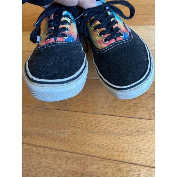 Vans Era tie dye and black lace up canvas shoes mens size 8 women’s size 9.5 - Picture 2 of 8
